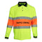 STC Traffic Control Long Sleeve Breathable Polo Shirt With Segmented Reflective Tape - Yellow/Orange